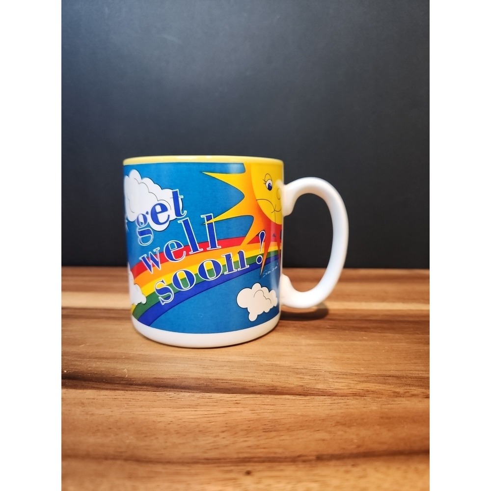 Flowers Inc "Get Well Soon" Mug Vintage 1994 Mug EUC